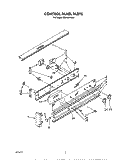 CONTROL PANEL Diagram and Parts List for KEBI100VBL2  KitchenAid Wall Oven
