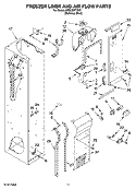 FREEZER LINER AND AIR FLOW PARTS Diagram and Parts List for KSSC36FTS02  KitchenAid Refrigerator