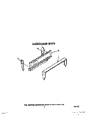 BACKGUARD Diagram and Parts List for FLP310VW5  Roper Range
