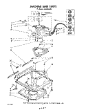 MACHINE BASE Diagram and Parts List for LA5500XSW0  Whirlpool Washer
