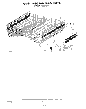 UPPER RACK AND TRACK Diagram and Parts List for KUDC210S2  KitchenAid Dishwasher