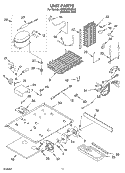 UNIT PARTS Diagram and Parts List for KSBP25FKSS02  KitchenAid Refrigerator