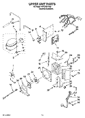 UPPER UNIT PARTS Diagram and Parts List for KBRO36FTX02  KitchenAid Refrigerator