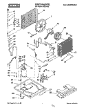 UNIT, LITERATURE Diagram and Parts List for CA21WC50  Crosley Air Conditioner