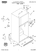 CABINET Diagram and Parts List for RT16VKXDN03  Roper Refrigerator
