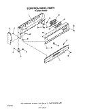 CONTROL PANEL Diagram and Parts List for F8858^0  Whirlpool Range