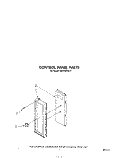 CONTROL PANEL Diagram and Parts List for MW8400XS2  Whirlpool Microwave