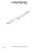 LOWER WASHARM PARTS Diagram and Parts List for WDT910SAYM1  Whirlpool Dishwasher