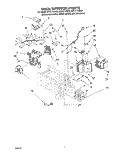 OVEN INTERIOR, LITERATURE Diagram and Parts List for MT4111XBG0  Whirlpool Microwave