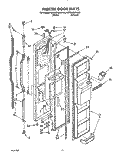FREEZER DOOR Diagram and Parts List for KSRS22QXWH00  KitchenAid Refrigerator