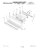 CONTROL PANEL, LIT/OPTIONAL Diagram and Parts List for KEBS246YWH3  KitchenAid Wall Oven