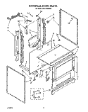EXTERNAL Diagram and Parts List for SF314PSWW0  Whirlpool Range