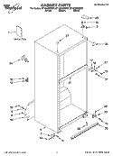 CABINET PARTS Diagram and Parts List for ET1CHEXSQ01  Whirlpool Refrigerator