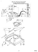 MACHINE BASE Diagram and Parts List for LSR6132HZ0  Whirlpool Washer