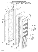 FREEZER DOOR Diagram and Parts List for KSSS42FKW01  KitchenAid Refrigerator