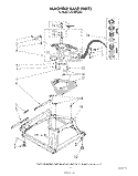 MACHINE BASE Diagram and Parts List for LA5300XSW2  Whirlpool Washer