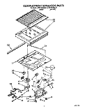 COMPARTMENT SEPARATOR Diagram and Parts List for KTRI18KXWH01  Whirlpool Refrigerator