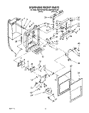DISPENSER FRONT Diagram and Parts List for KSRC22DXWH00  KitchenAid Refrigerator