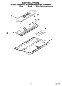 CONTROL PARTS Diagram and Parts List for KSCS23FSBL00  KitchenAid Refrigerator