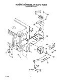 MAGNETRON AND AIRFLOW Diagram and Parts List for KEMI300WBL2  KitchenAid Microwave Oven Combo