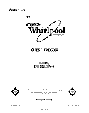 SECTION Diagram and Parts List for EH1500XPM5  Whirlpool Freezer