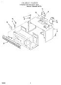 CABINET Diagram and Parts List for MHE11REQ1  Roper Microwave