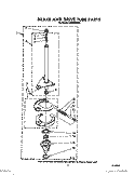 BRAKE AND DRIVE TUBE Diagram and Parts List for LA6000XSW0  Whirlpool Washer