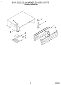 TOP GRILLE AND UNIT COVER Diagram and Parts List for KSSS42MDX00  KitchenAid Refrigerator