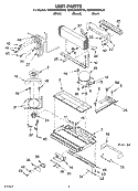 UNIT Diagram and Parts List for KBRS22KKBT00  KitchenAid Refrigerator