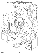 OVEN PARTS Diagram and Parts List for YKERA807PC02  KitchenAid Range