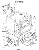 SECTION Diagram and Parts List for LE6680XSW0  Whirlpool Dryer