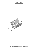 SHELF Diagram and Parts List for EV150LXKW0  Whirlpool Freezer