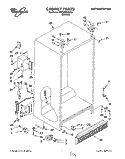 CABINET Diagram and Parts List for 3VED23DQAW01  Whirlpool Refrigerator