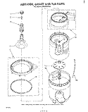 AGITATOR, BASKET AND TUB Diagram and Parts List for LA6000XPW1  Whirlpool Washer