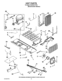 UNIT PARTS Diagram and Parts List for KSF26C7XYY03  KitchenAid Refrigerator