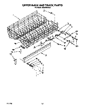 UPPER RACK AND TRACK Diagram and Parts List for KUDJ230YAL0  KitchenAid Dishwasher