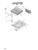 DISHRACK PARTS Diagram and Parts List for DU850SWLQ0  Whirlpool Dishwasher