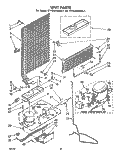 UNIT Diagram and Parts List for ET14JMXMWR1  Whirlpool Refrigerator