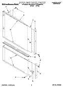 DOOR AND PANEL Diagram and Parts List for KUDC230B0  KitchenAid Dishwasher