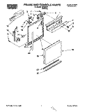 FRAME AND CONSOLE Diagram and Parts List for WU3050Y1  Roper Dishwasher