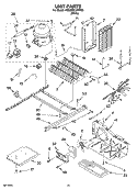 UNIT PARTS Diagram and Parts List for 6GD22DCXHW06  Whirlpool Refrigerator