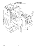 LINER Diagram and Parts List for ET14JKXSW00  Whirlpool Refrigerator