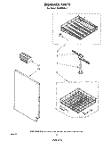 DISHRACK Diagram and Parts List for DU3000XL1  Whirlpool Dishwasher