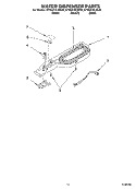 WATER DISPENSER, OPTIONAL Diagram and Parts List for KTRS21ELWH00  KitchenAid Refrigerator
