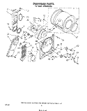 SECTION Diagram and Parts List for LE6400XPW0  Whirlpool Dryer
