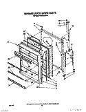 REFRIGERATOR DOOR, LIT/OPTIONAL Diagram and Parts List for RT20AKXXW01  Roper Refrigerator
