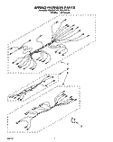 Part Location Diagram of 3188446 Whirlpool HARNS-WIRE