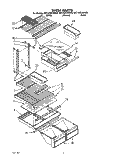 SHELF Diagram and Parts List for 8ET18ZKXAN00  Whirlpool Refrigerator