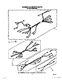 WIRING HARNESS Diagram and Parts List for RF302PXXQ0  Whirlpool Range