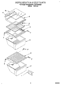 REFRIGERATOR SHELF Diagram and Parts List for TS22AWXDN01  Whirlpool Refrigerator